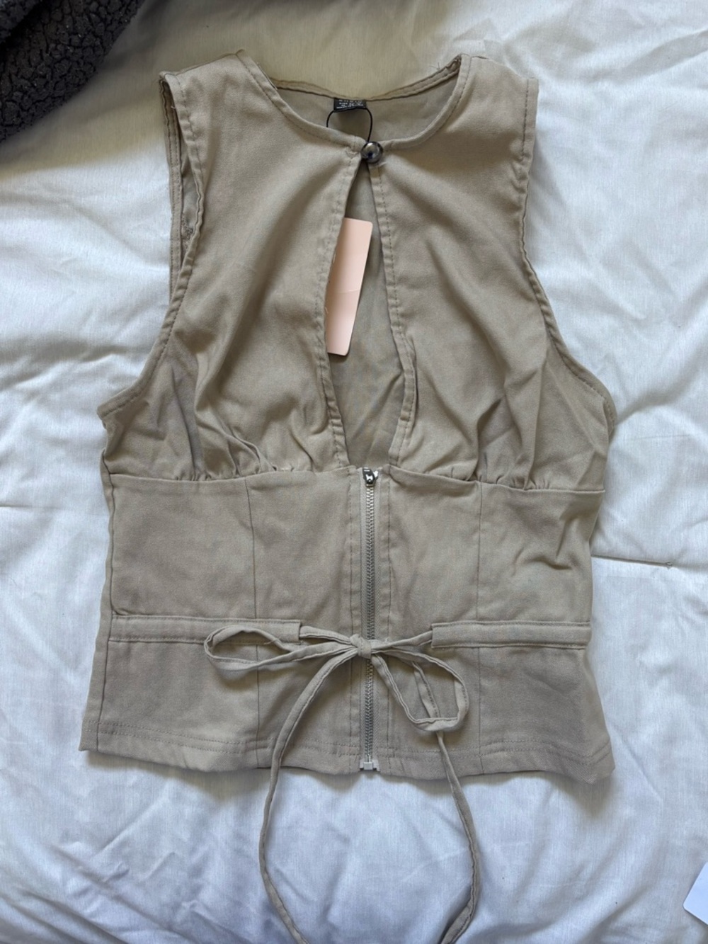 Cropped High Neck Tank